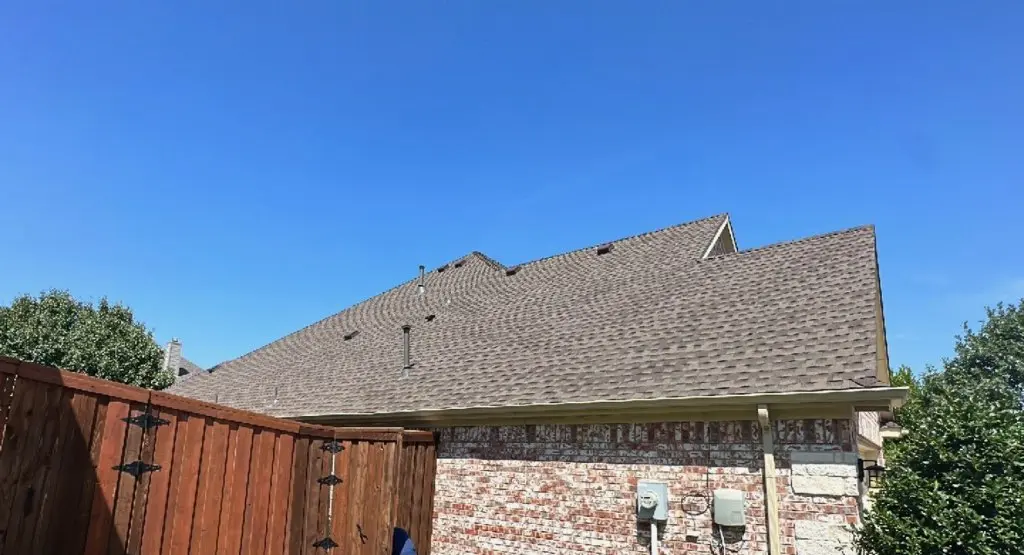 Completed roof replacement project in Brighton
